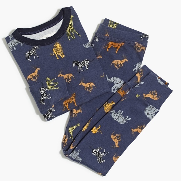 Crewcuts Other - NWT J Crew Crewcuts Kids' animal print pajama set size 8